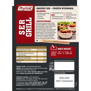 Przyprawa Ser grill 20g Prymat